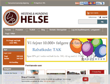 Tablet Screenshot of hestenshelse.dk